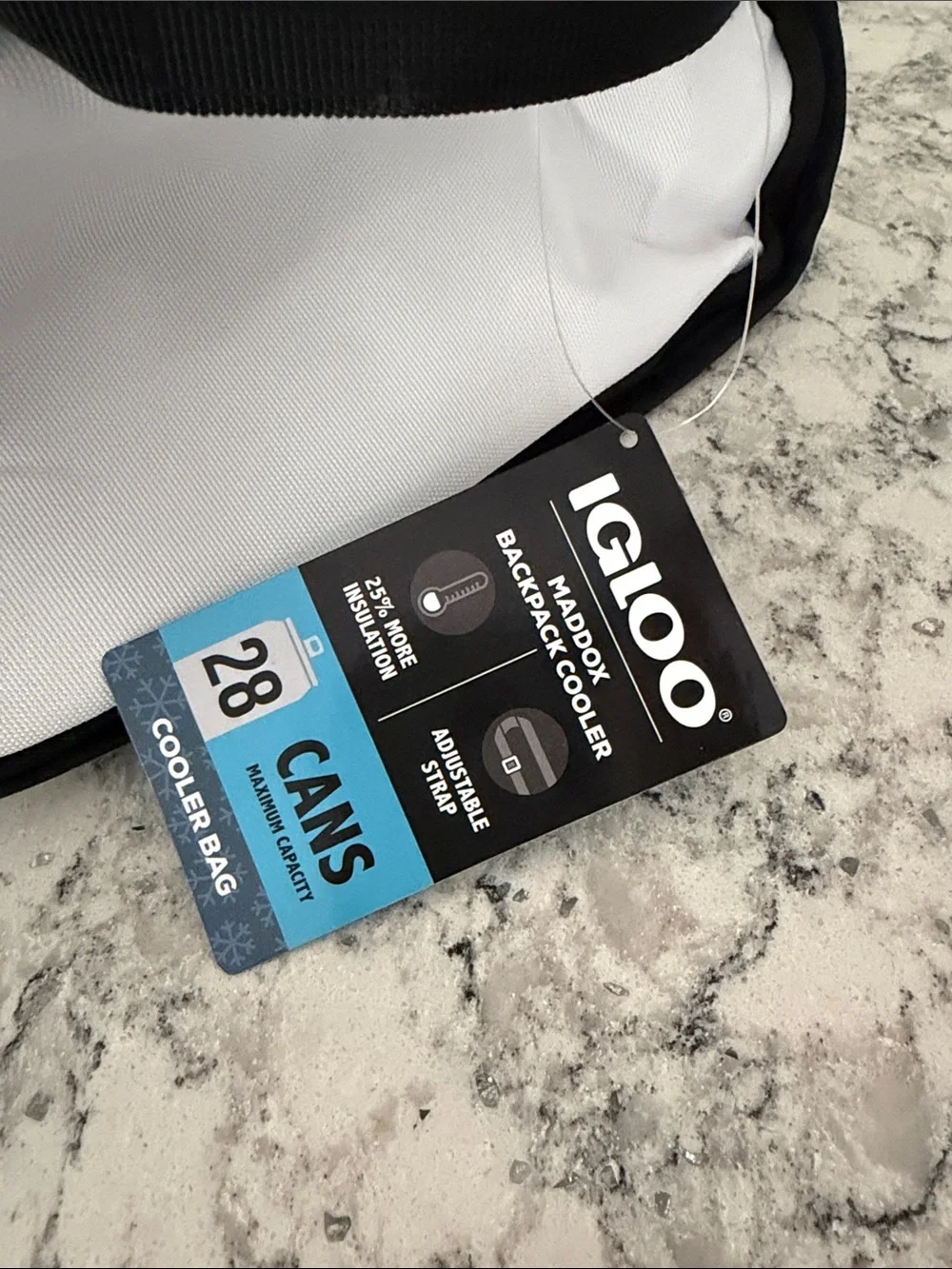 Igloo Maddox Backpack Cooler (White) (NWT)